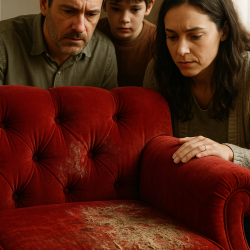 Yıpranmış_Kırmızı KoltukYıpranmış_Kırmızı Koltuk