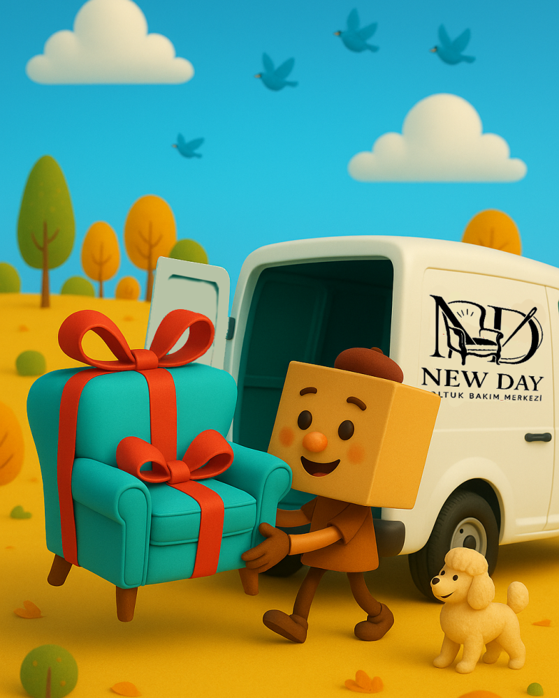 Pati Dostu Kumaş New Day Koltuk Döşeme Merkezinde